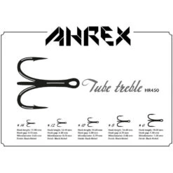 Ahrex Tube Treble Hooks - HR450 -Angling Promotion Shop Ahrex Tube Treble Hooks HR450 3