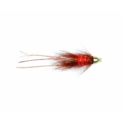 Red Francis Conehead Mini Tube Fly