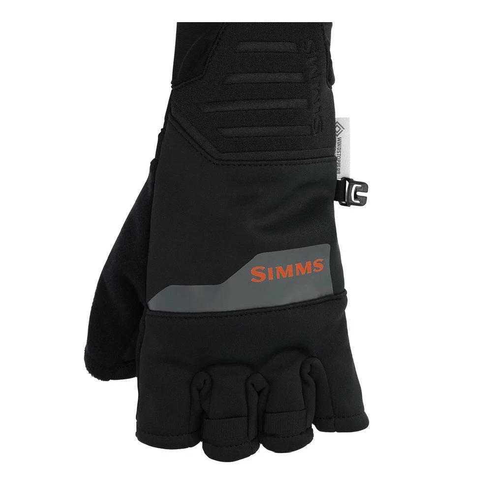 Simms Windstopper Half-Finger Glove Black 3 Simms Windstopper Half-Finger Glove Black