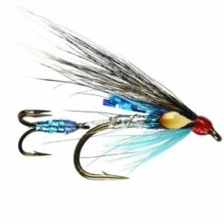 Squirrel & Blue Flying Treble Sea Trout Fly